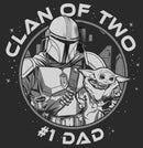 Men's Star Wars: The Mandalorian Father's Day Grogu and Mando Clan of Two T-Shirt