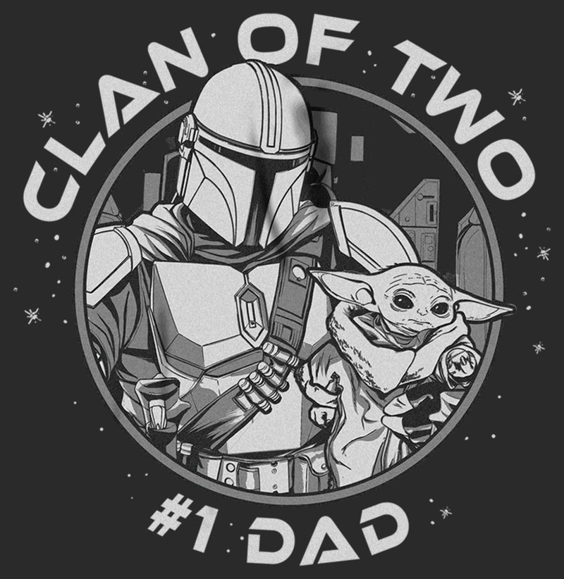 Men's Star Wars: The Mandalorian Father's Day Grogu and Mando Clan of Two T-Shirt