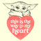 Men's Star Wars: The Mandalorian Valentine's Day Grogu This is the Way to my Heart T-Shirt