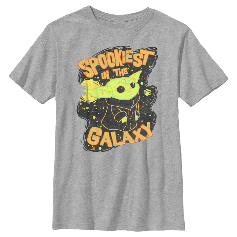 Boy's Star Wars: The Mandalorian Halloween Grogu Spookiest in Galaxy T-Shirt