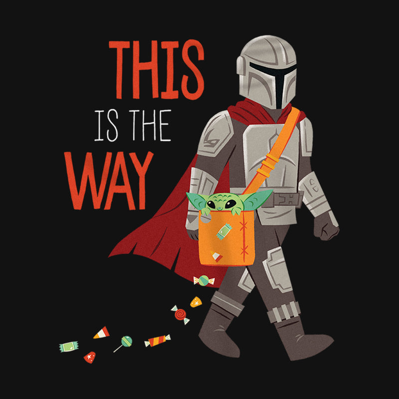 Girl's Star Wars: The Mandalorian Halloween Grogu This is the Way T-Shirt