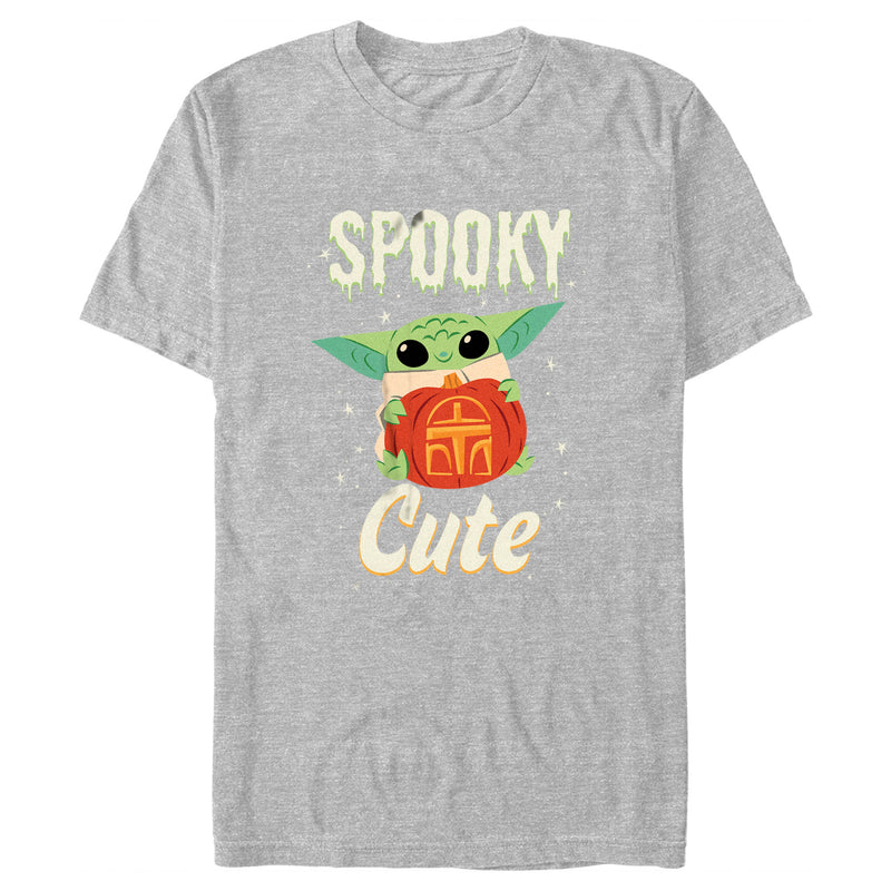 Men's Star Wars: The Mandalorian Halloween Grogu Spooky Cute Pumpkin T-Shirt