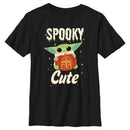 Boy's Star Wars: The Mandalorian Halloween Grogu Spooky Cute Pumpkin T-Shirt