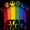 Women's Star Wars Pride Rainbow Crests Logo T-Shirt