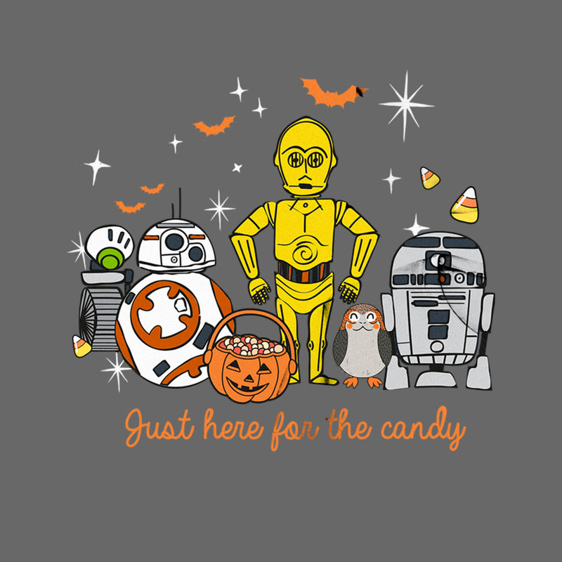 Junior's Star Wars Halloween Here for Treat Friends T-Shirt