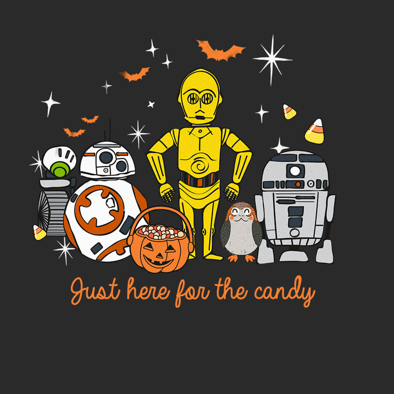 Men's Star Wars Halloween Here for Treat Friends T-Shirt