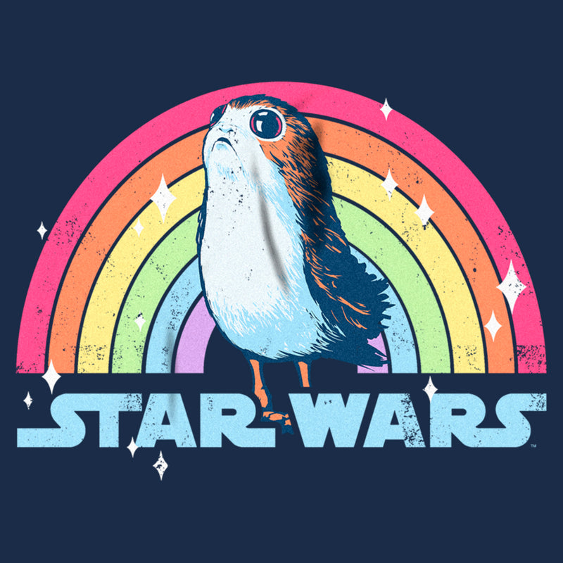 Men's Star Wars Porg Pride Rainbow Logo T-Shirt