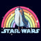 Junior's Star Wars The Last Jedi Porg Pride Rainbow Logo T-Shirt