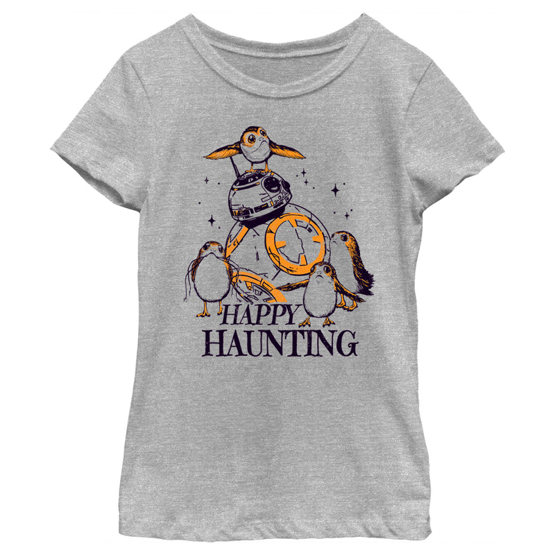 Girl's Star Wars Halloween Happy Haunting T-Shirt
