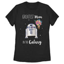 Women's Star Wars Mother's Day R2-D2 Greatest Mom in the Galaxy T-Shirt