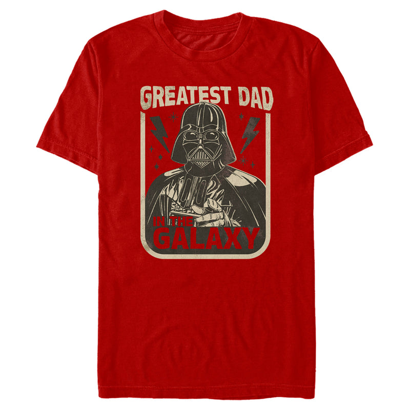 Men's Star Wars Father's Day Darth Vader Greatest Dad in the Galaxy T-Shirt