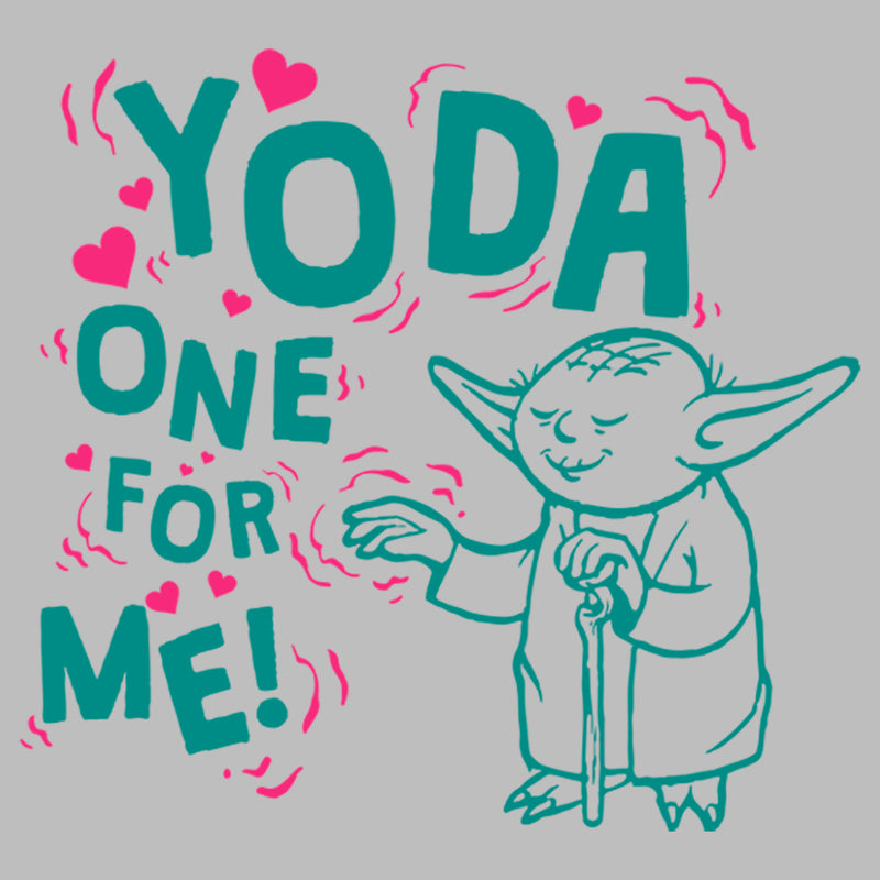 Men's Star Wars Valentine's Day Yoda One for Me! Force T-Shirt