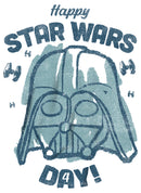 Boy's Star Wars Darth Vader Happy Star Wars Day T-Shirt