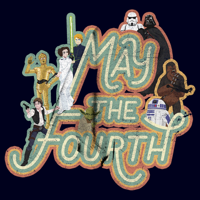 Junior's Star Wars May the Fourth Classic Characters T-Shirt