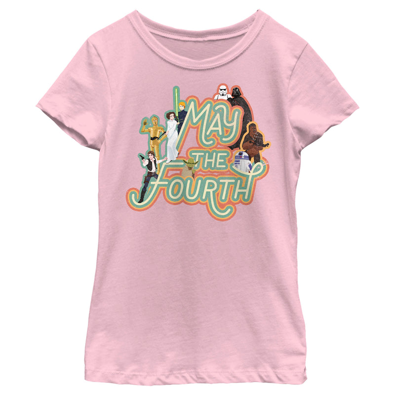 Girl's Star Wars May the Fourth Classic Characters T-Shirt