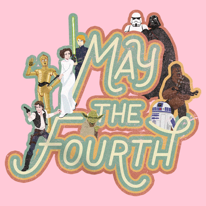 Girl's Star Wars May the Fourth Classic Characters T-Shirt