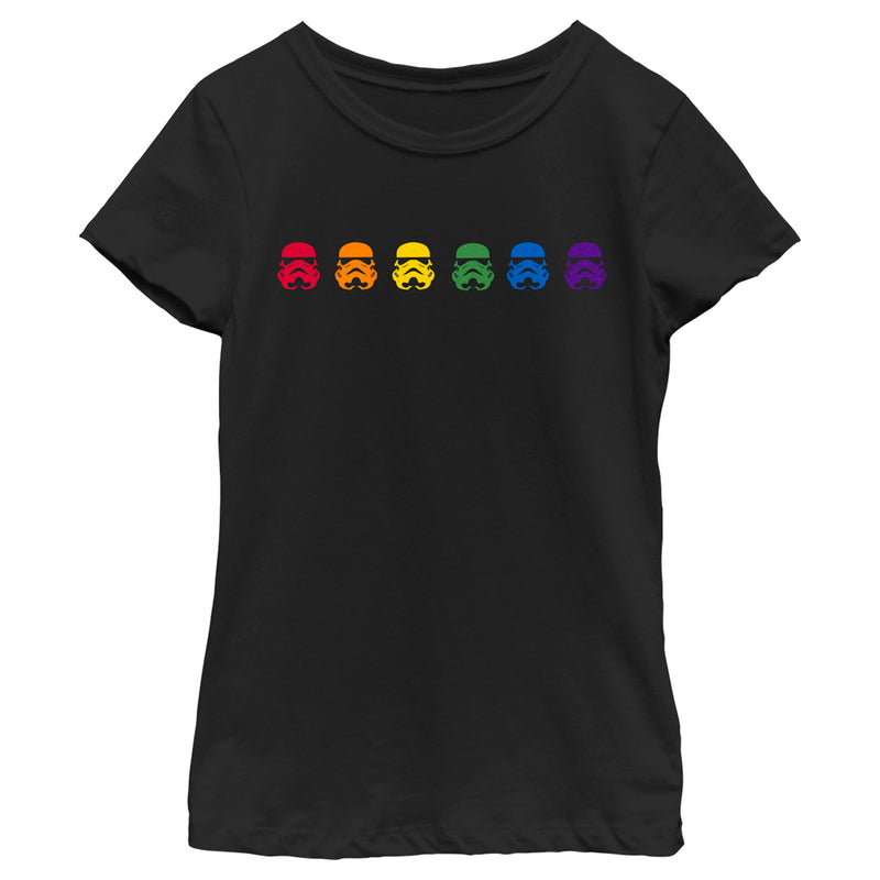 Girl's Star Wars Stormtrooper Pride Rainbow T-Shirt