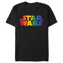 Men's Star Wars Pride Rainbow Classic Logo T-Shirt