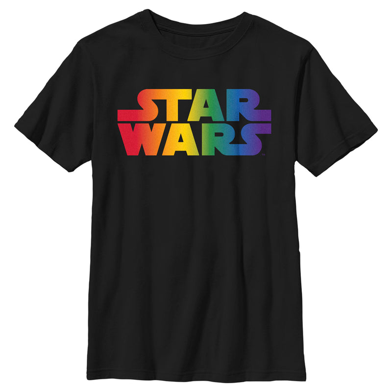 Boy's Star Wars Pride Rainbow Classic Logo T-Shirt