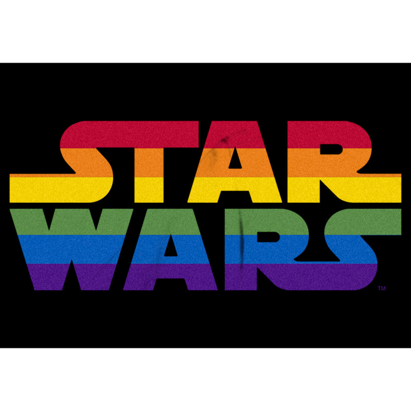 Women's Star Wars Pride Rainbow Stripe Classic Logo T-Shirt