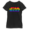 Girl's Star Wars Pride Rainbow Stripe Classic Logo T-Shirt