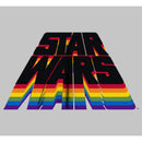 Junior's Star Wars Pride Rainbow Stack Logo T-Shirt