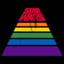 Men's Star Wars Pride Rainbow Stripe Pyramid Logo T-Shirt