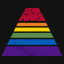 Girl's Star Wars Pride Rainbow Stripe Pyramid Logo T-Shirt