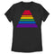 Women's Star Wars Pride Rainbow Stripe Pyramid Logo T-Shirt