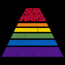 Women's Star Wars Pride Rainbow Stripe Pyramid Logo T-Shirt