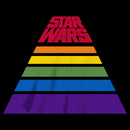 Boy's Star Wars Pride Rainbow Stripe Pyramid Logo T-Shirt