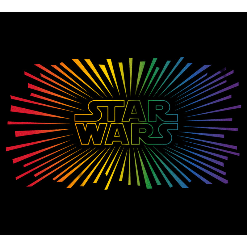 Men's Star Wars Pride Rainbow Rays Logo T-Shirt