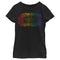 Girl's Star Wars Pride Rainbow Rays Logo T-Shirt