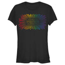 Junior's Star Wars Pride Rainbow Rays Logo T-Shirt