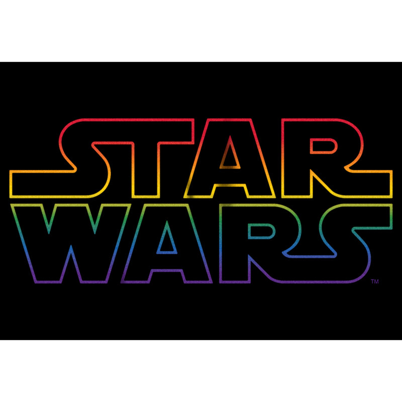 Men's Star Wars Pride Outline Rainbow Logo T-Shirt