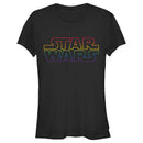 Junior's Star Wars Pride Outline Rainbow Logo T-Shirt