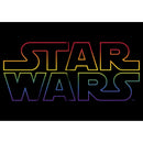 Junior's Star Wars Pride Outline Rainbow Logo T-Shirt