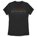 Women's Star Wars Pride Outline Rainbow Logo T-Shirt