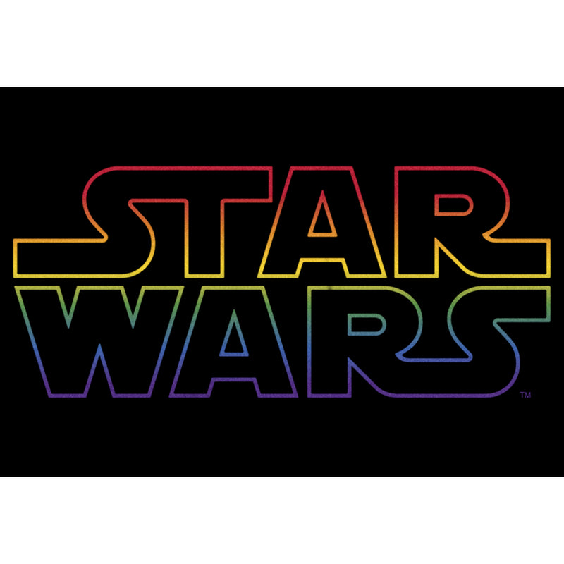 Women's Star Wars Pride Outline Rainbow Logo T-Shirt