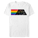 Men's Star Wars Pride Rainbow Flag Logo T-Shirt