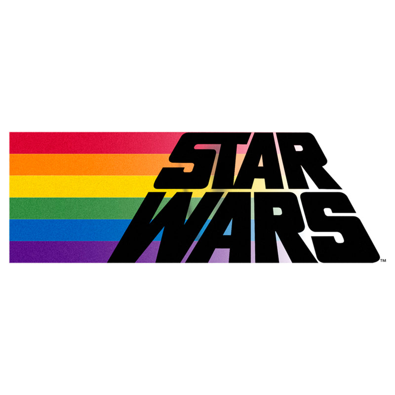 Men's Star Wars Pride Rainbow Flag Logo T-Shirt