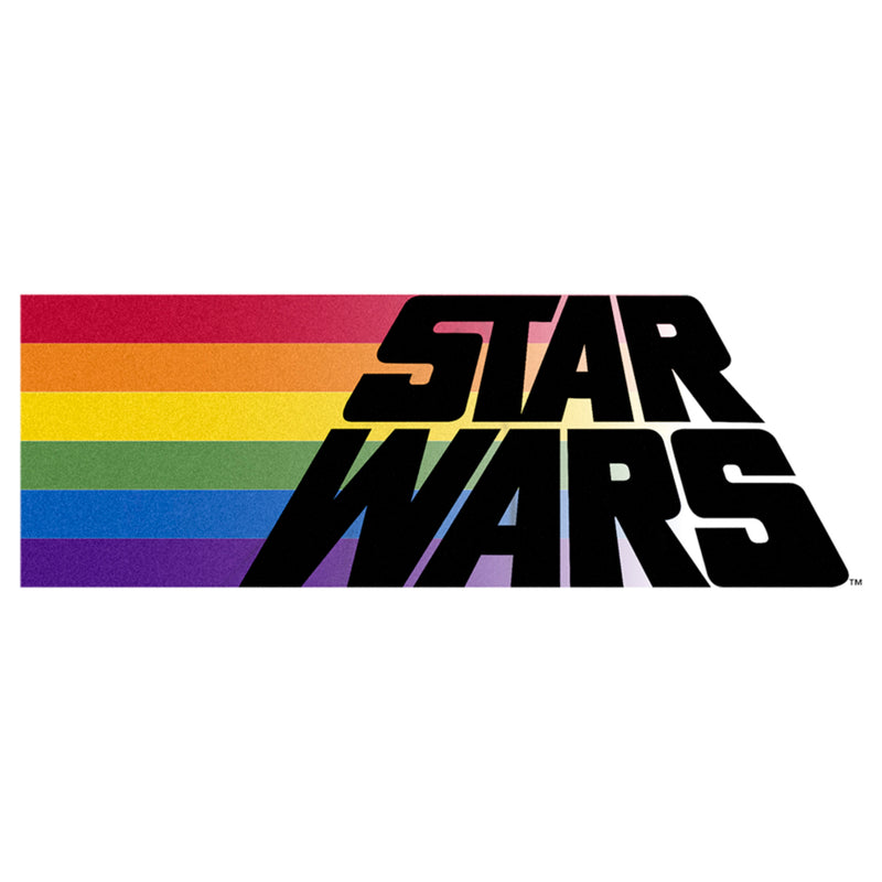 Women's Star Wars Pride Rainbow Flag Logo T-Shirt