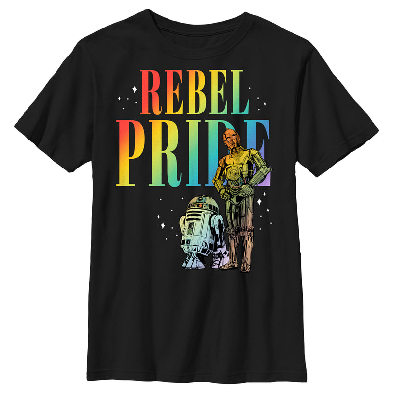 Boy's Star Wars C-3PO and R2-D2 Rebel Pride T-Shirt