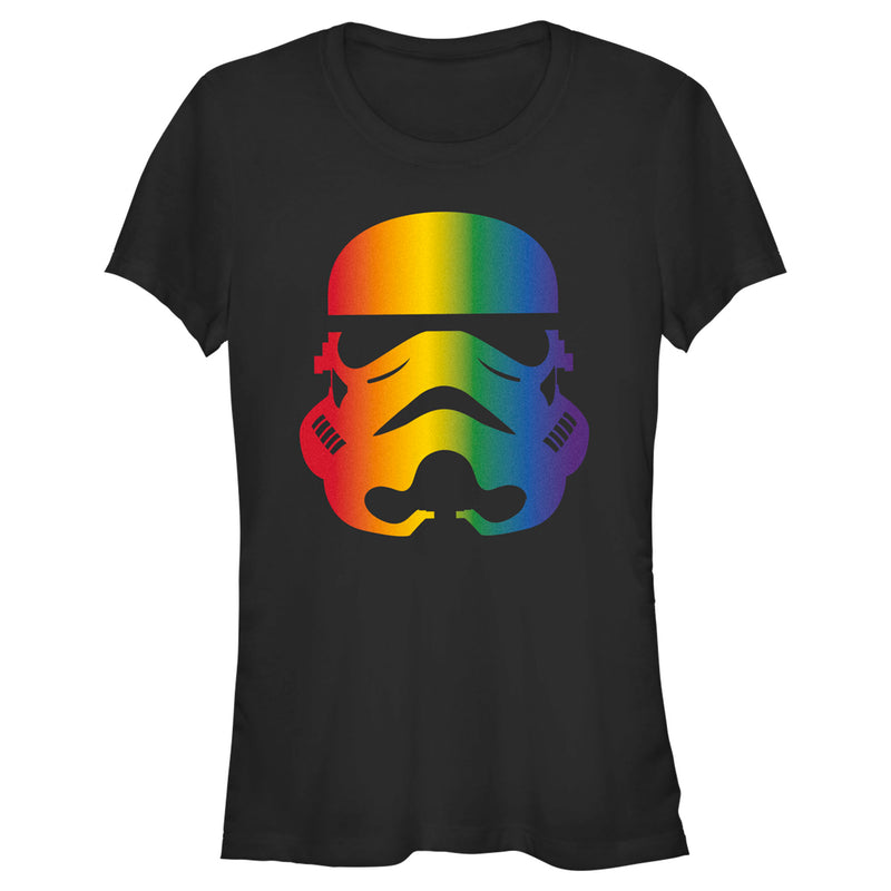 Junior's Star Wars Large Rainbow Pride Stormtrooper T-Shirt