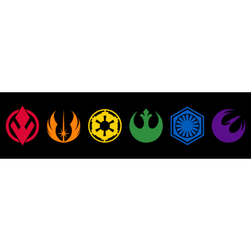 Men's Star Wars Pride Rainbow Crests T-Shirt