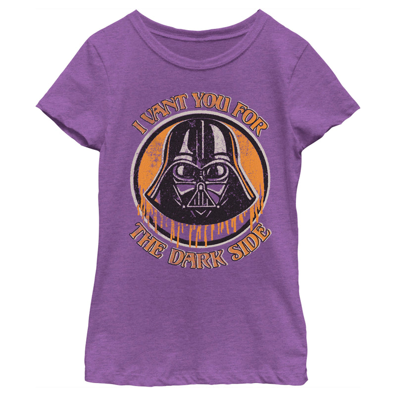 Girl's Star Wars Halloween Vant You Vader T-Shirt