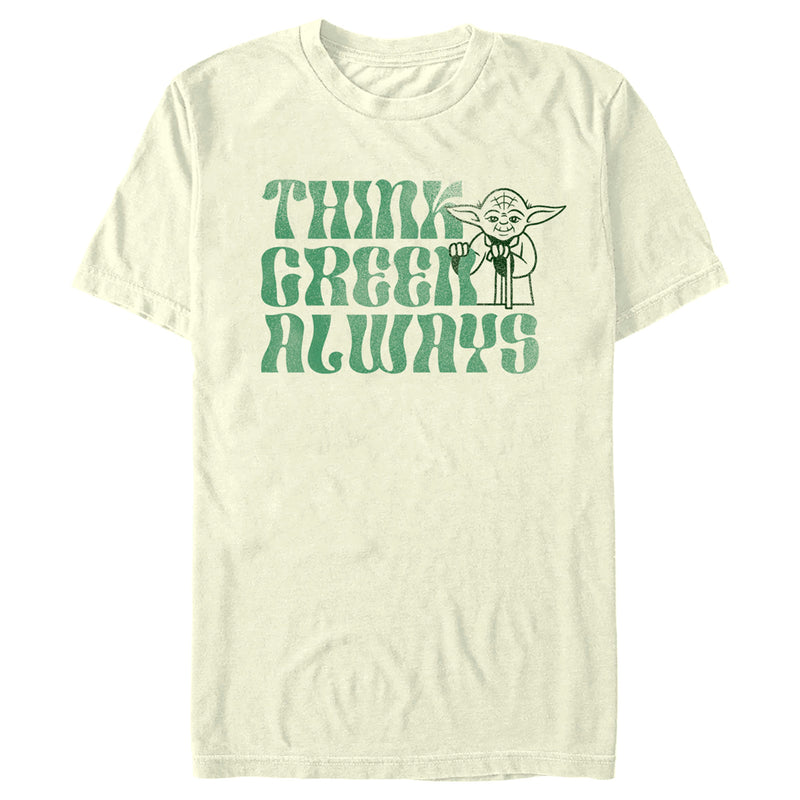 Men's Star Wars Yoda St. Patrick's Day Think Green Always T-Shirt