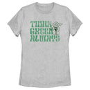 Women's Star Wars Yoda St. Patrick's Day Think Green Always T-Shirt