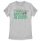 Women's Star Wars Yoda St. Patrick's Day Think Green Always T-Shirt