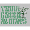 Women's Star Wars Yoda St. Patrick's Day Think Green Always T-Shirt